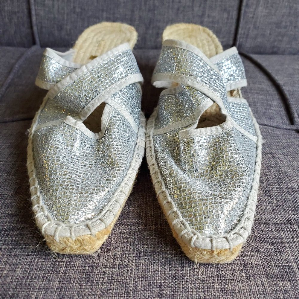 Silver Shimmer Espadrilles